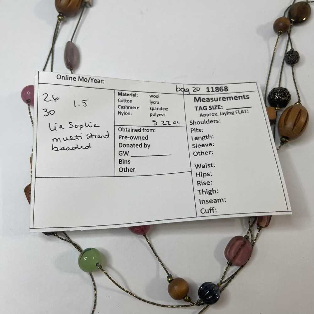 Lia Sophia necklace costume signed jewelry Neutra… - image 10