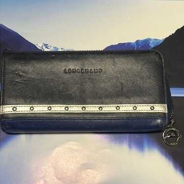 Longchamp Rare and unique vintage leather wallet