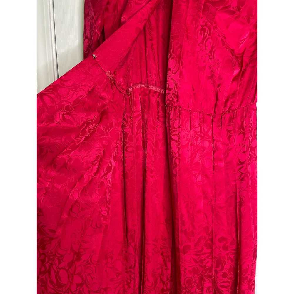 Argenti 100% Silk Vintage Dress Red/Pink Womens s… - image 3