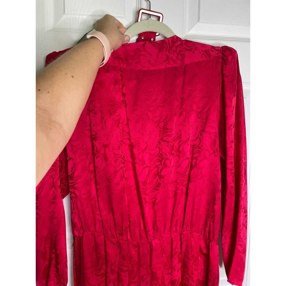 Argenti 100% Silk Vintage Dress Red/Pink Womens s… - image 4