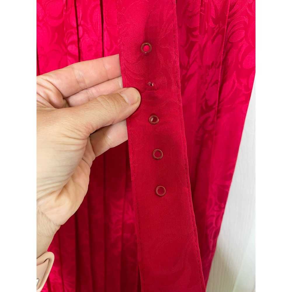 Argenti 100% Silk Vintage Dress Red/Pink Womens s… - image 7