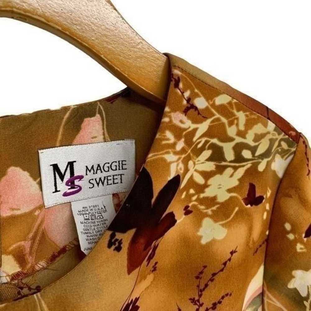 Maggie Sweet Women's size Medium VIntage Tan Pink… - image 7