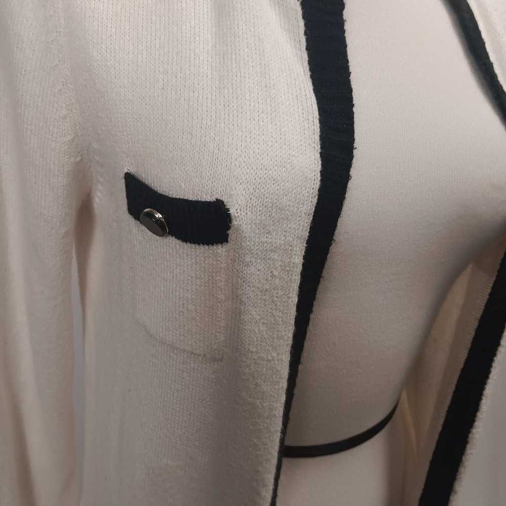 《LOFT Chanel inspired cardigan cream and black》 - image 2