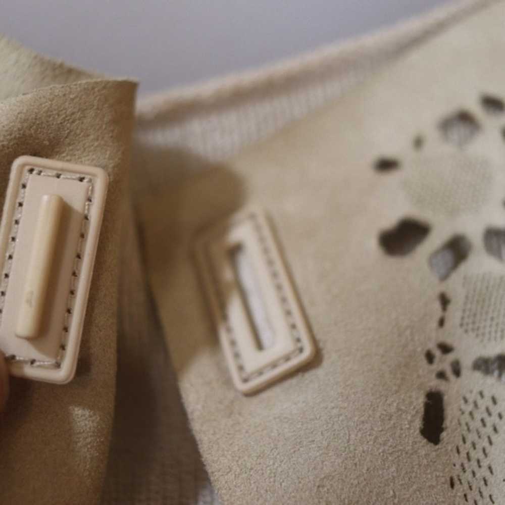 Armani Collezioni Leather Cardigan Set Tan Cashme… - image 10