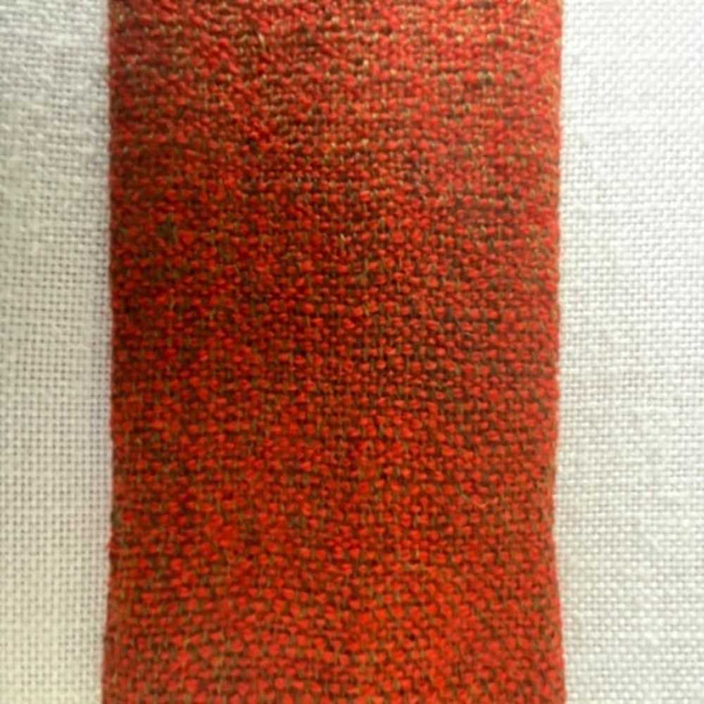 •Heatherloom Rooster Rare Woven All Wool Tie Vint… - image 4