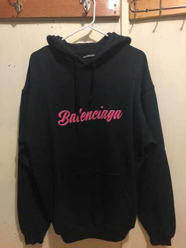 Balenciaga glossy back pulled hoodie sale