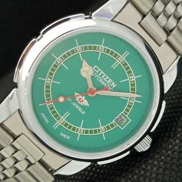 Vintage 1978 Citizen Automatic Mens Silver Watch … - image 1