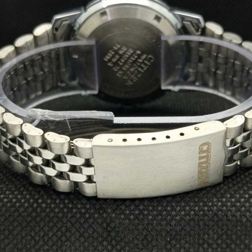 Vintage 1978 Citizen Automatic Mens Silver Watch … - image 2