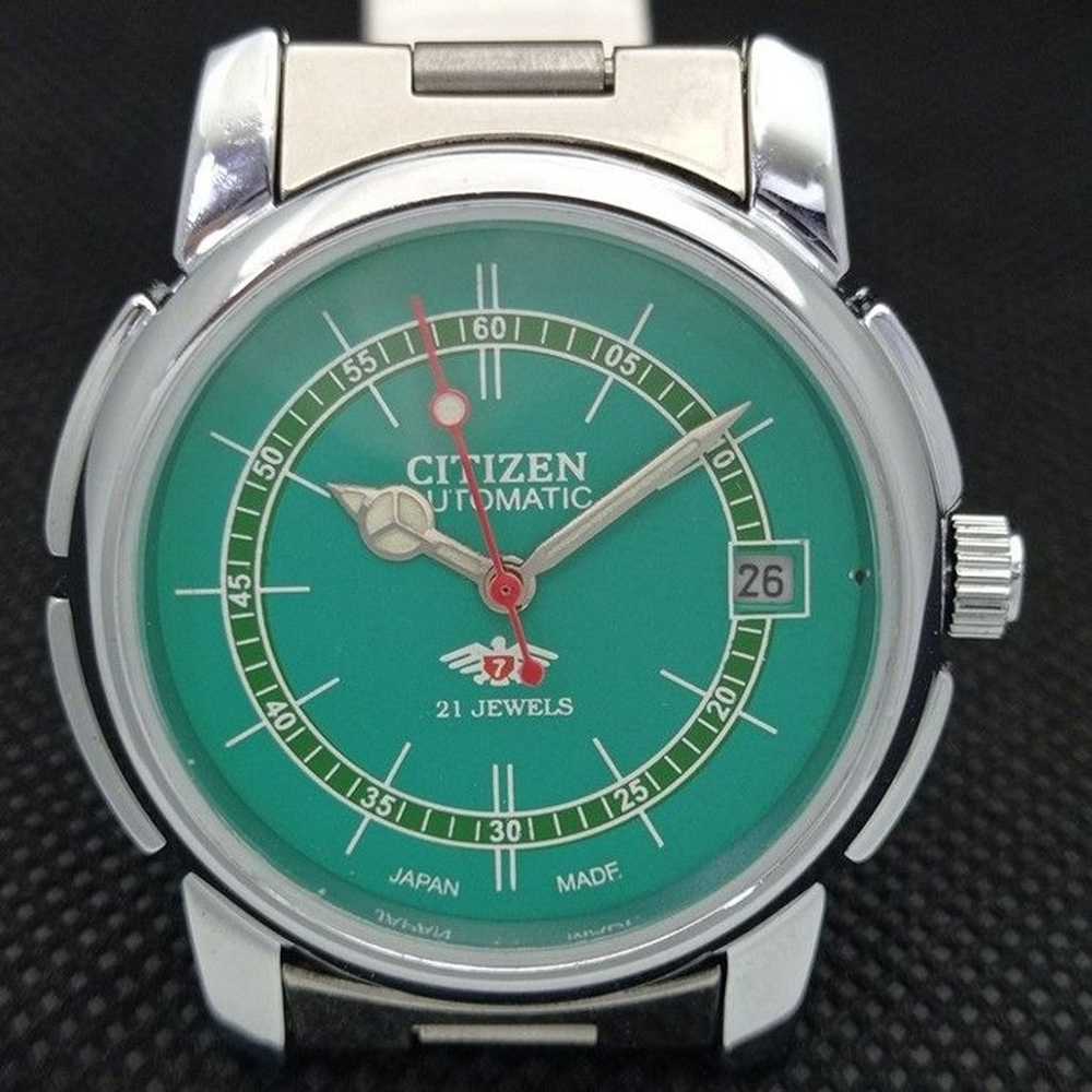 Vintage 1978 Citizen Automatic Mens Silver Watch … - image 4