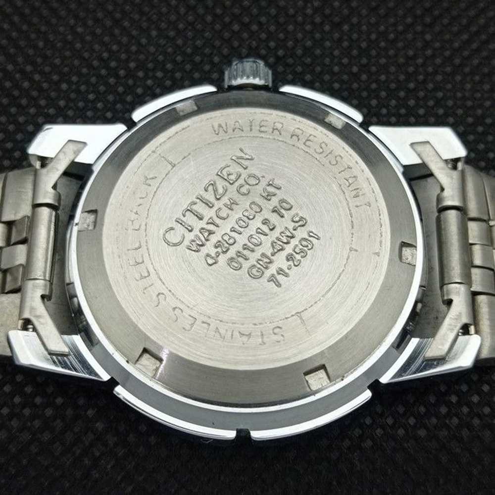Vintage 1978 Citizen Automatic Mens Silver Watch … - image 8
