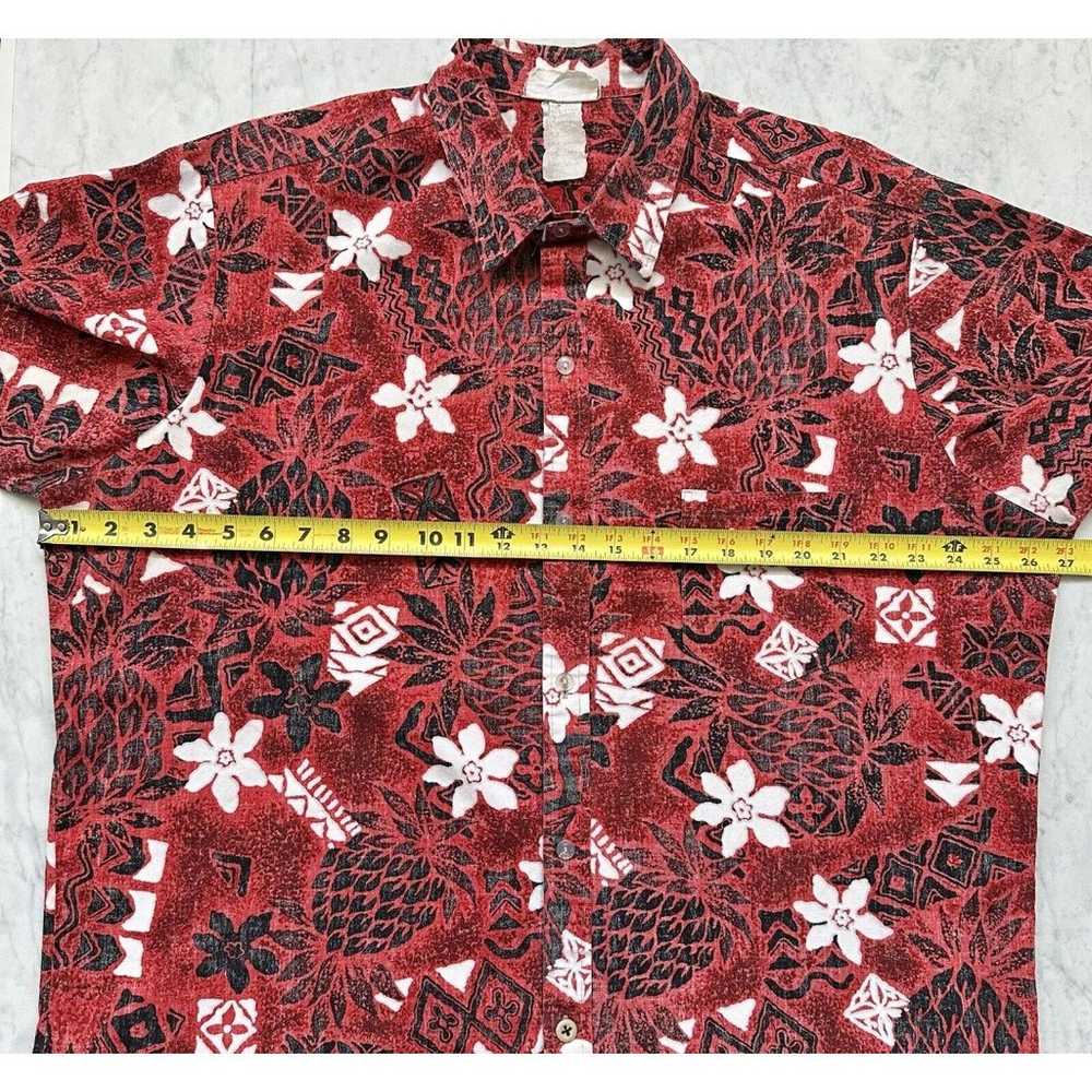 Vintage Malihini Hawaiian Shirt Men 2XL – 3XL Red… - image 10