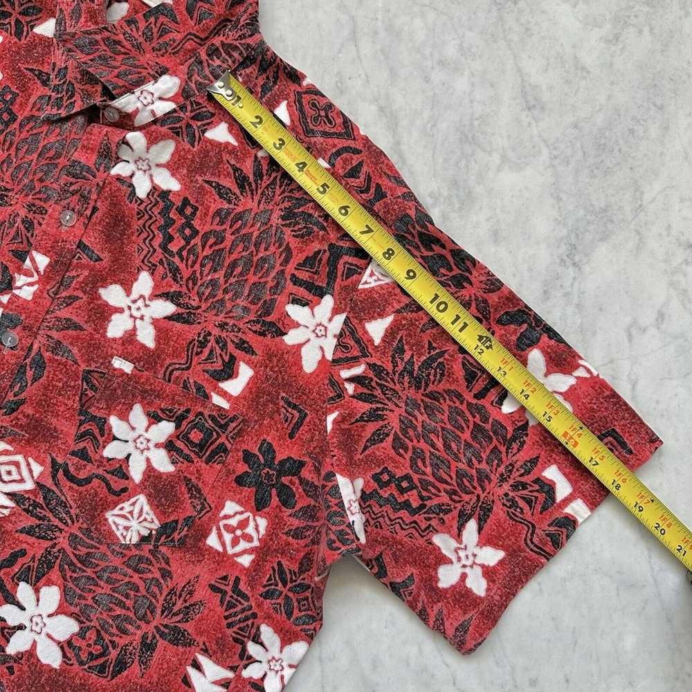 Vintage Malihini Hawaiian Shirt Men 2XL – 3XL Red… - image 12