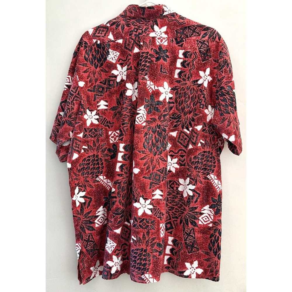 Vintage Malihini Hawaiian Shirt Men 2XL – 3XL Red… - image 4