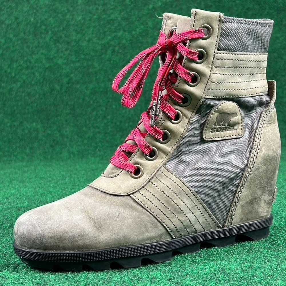 Sorel Sorel Boots Womens 9 Lexie Wedge Leather La… - image 1