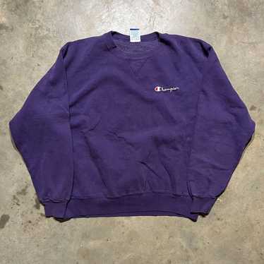 Vintage 90s Champion Purple Boxy Embroidered Sweat