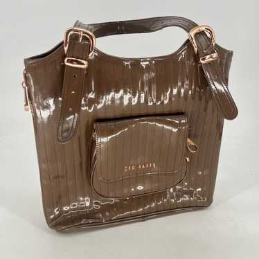 Ted Baker London Tama Chocolate Brown Quilted Shou