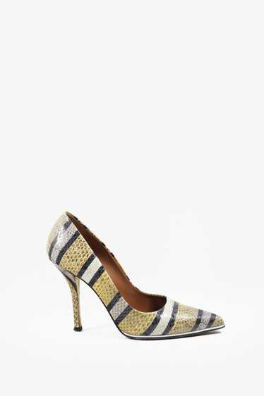 Givenchy Givenchy Paris Striped Snakeskin Pumps