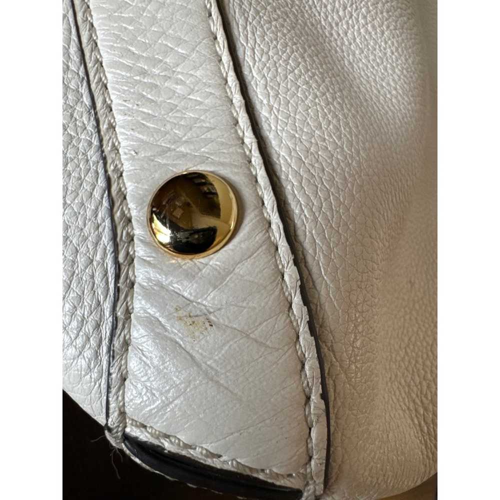 Michael Kors Delancy Tote Leather - White, Large - image 8