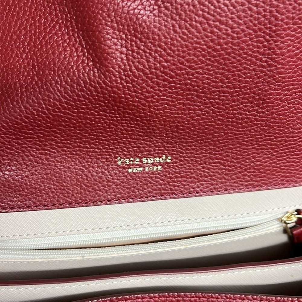 Kate Spade Red Essential Medium Leather Backpack … - image 6