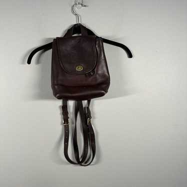 Vintage Coach brown leather back pack