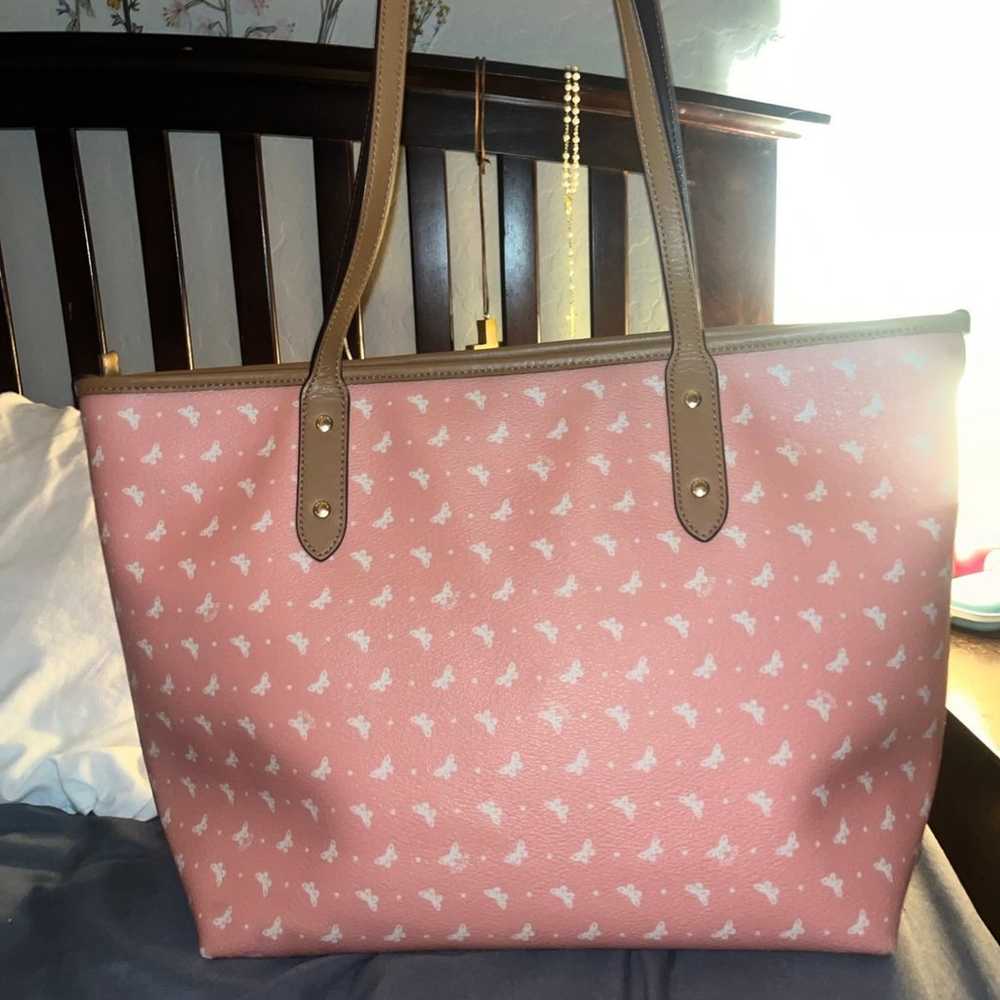 Coach Butterfly and Dots Tote bag pink - image 2