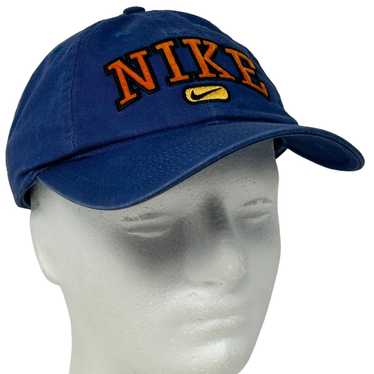 Nike NIke Baseball Hat Cap Strapback Blue Six Pan… - image 1