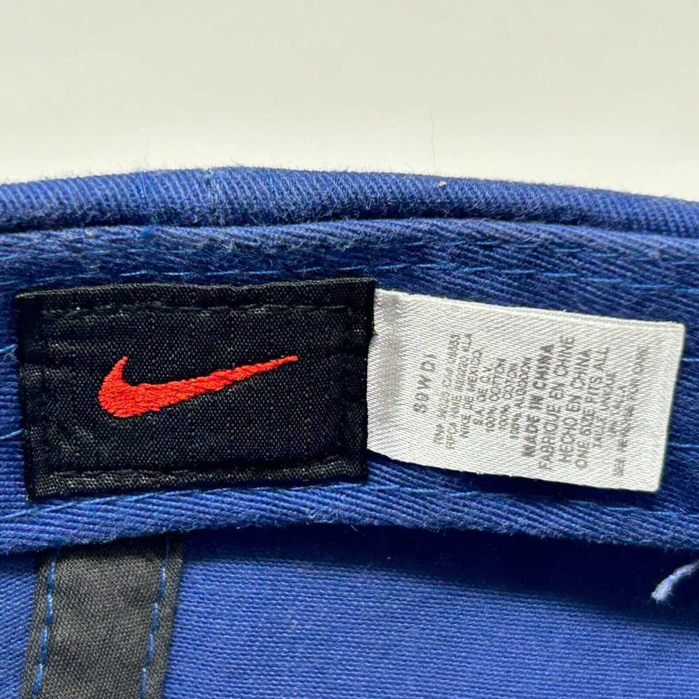 Nike NIke Baseball Hat Cap Strapback Blue Six Pan… - image 8