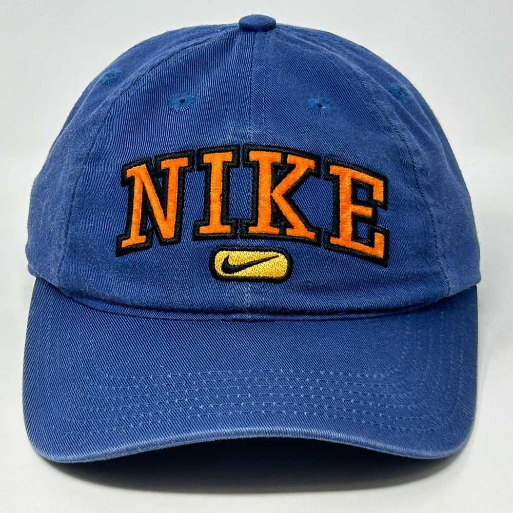 Nike NIke Baseball Hat Cap Strapback Blue Six Pan… - image 9