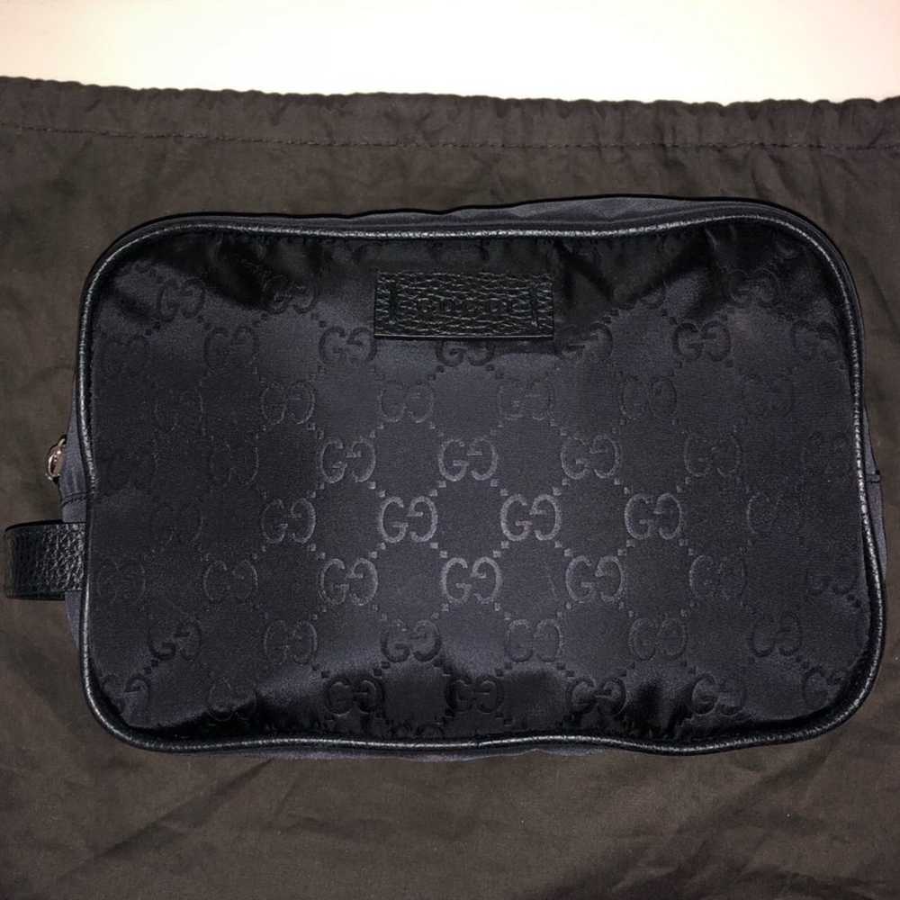 Gucci Blacl Nylon Cosmetic Bag - image 1