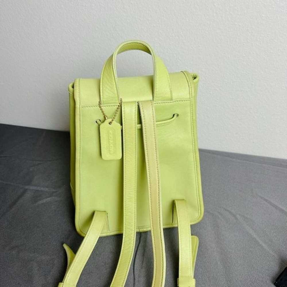 RARE! Coach Vintage Green Daypack backpack 9960 - image 2