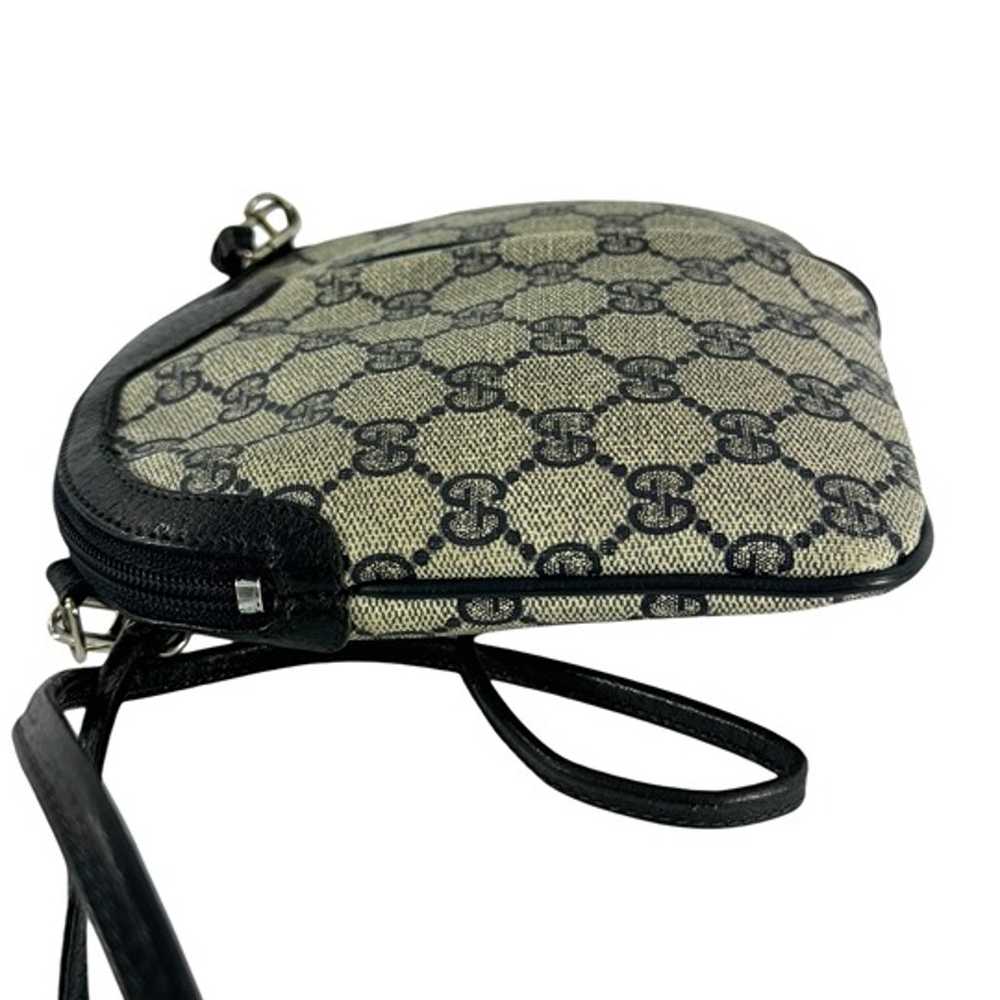 GUCCI Vintage Retro Ophidia Navy Blue Canvas Leat… - image 9