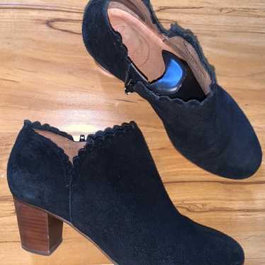 Jack Rogers Womens Black Suede Bootie size 6