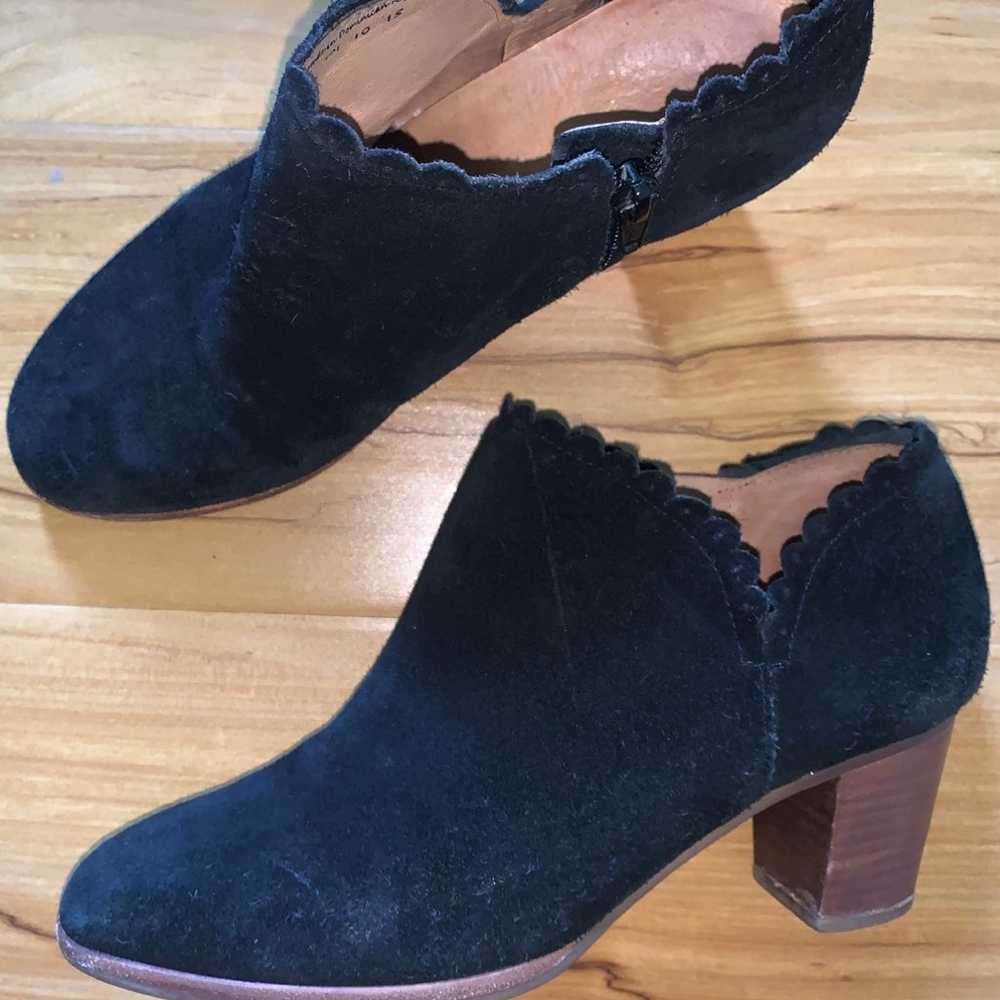 Jack Rogers Womens Black Suede Bootie size 6 - image 2