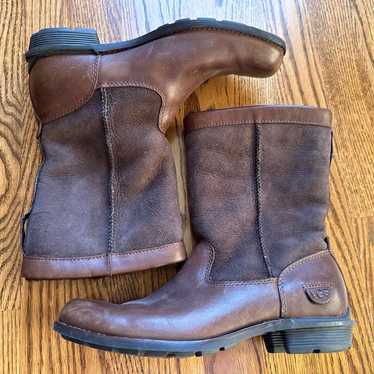 UGG Brown Leather and Suede Boots