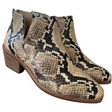 Vince Camuto Abrinna Ankle Bootie Leather Python … - image 1