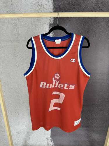 Vtg Washington bullets jersey champion shooting shirt rare webber juwan 2024 nba ds