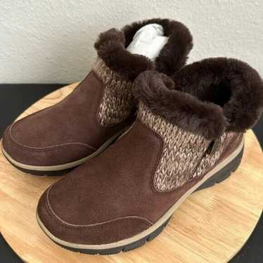 Skechers Easy Going Sweater Knit Ankle Boots - Ch… - image 1