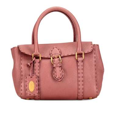 Pink Fendi Mini Selleria Linda Handbag