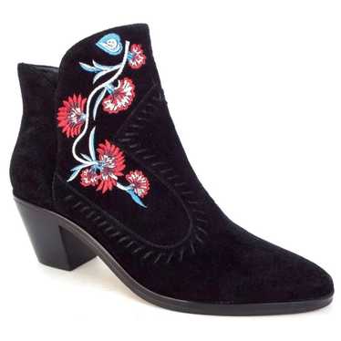 Rebecca Minkoff Embroidered Suede Ankle Boots