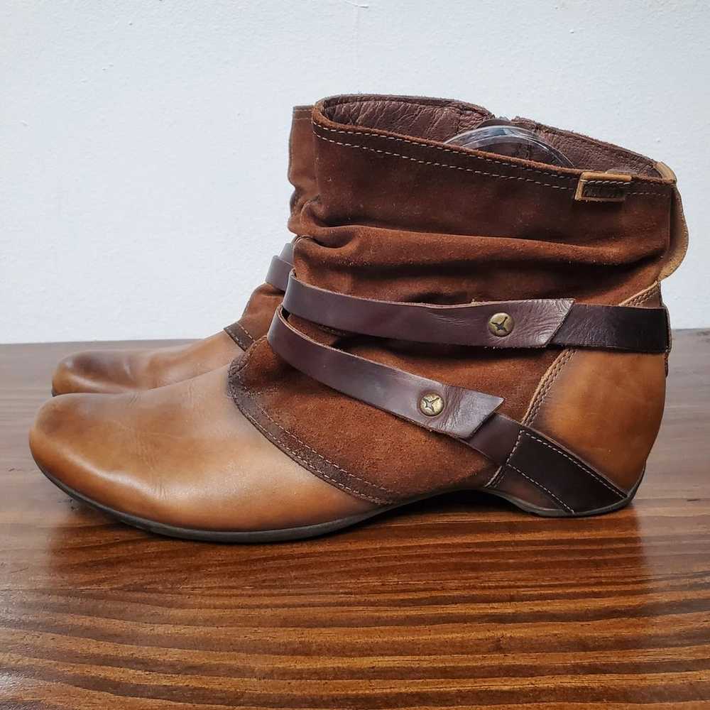 Pikolinos Ankle Boots Sz 42 Chestnut Brown Leathe… - image 2