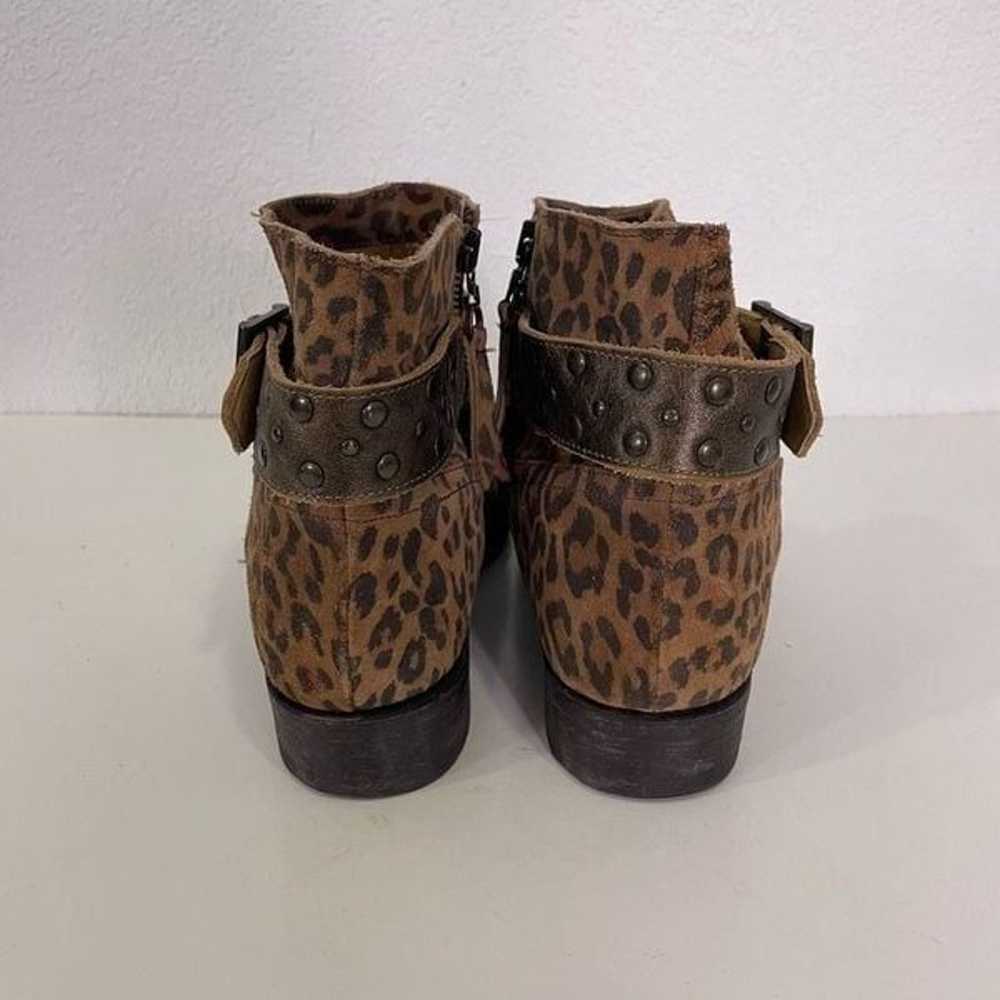 Lane Leopard Print Suede Ankle Booties - image 3