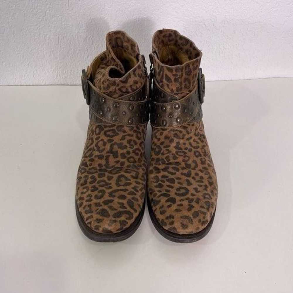 Lane Leopard Print Suede Ankle Booties - image 4