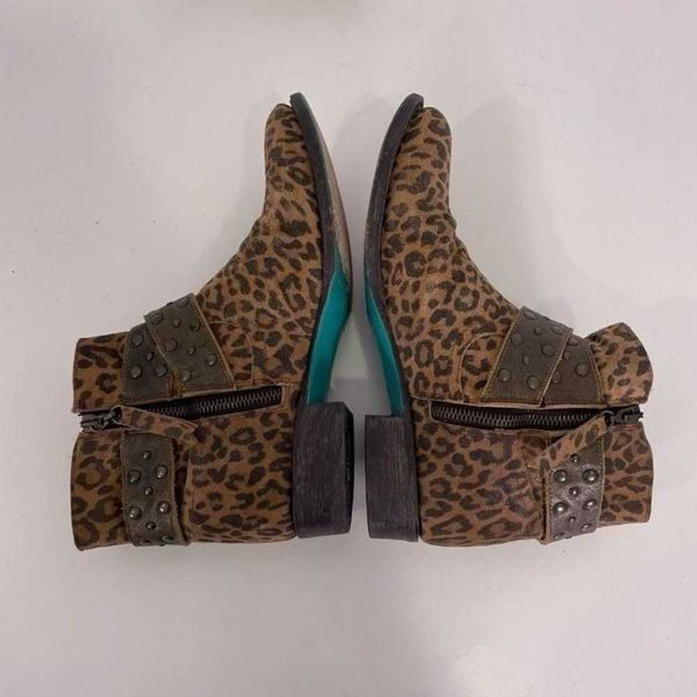 Lane Leopard Print Suede Ankle Booties - image 5
