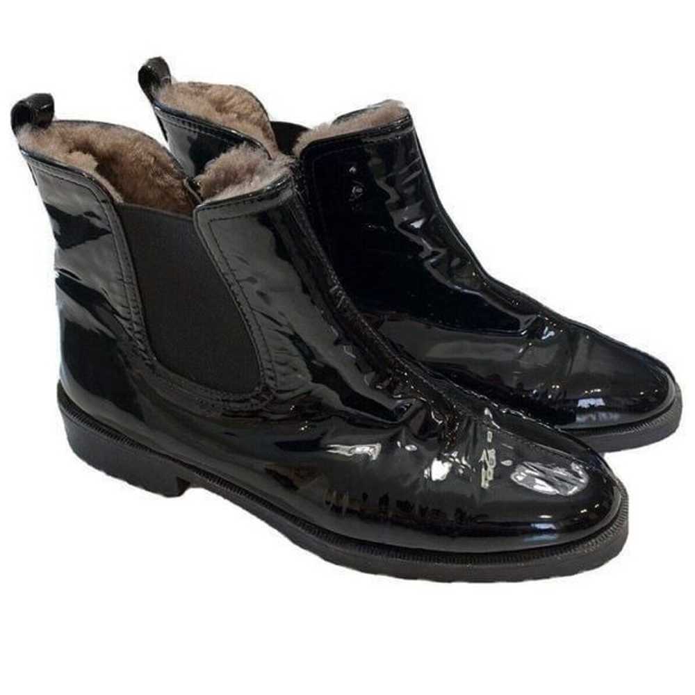 Brunate 28553 Nero Black Patent Leather Lambskin … - image 4