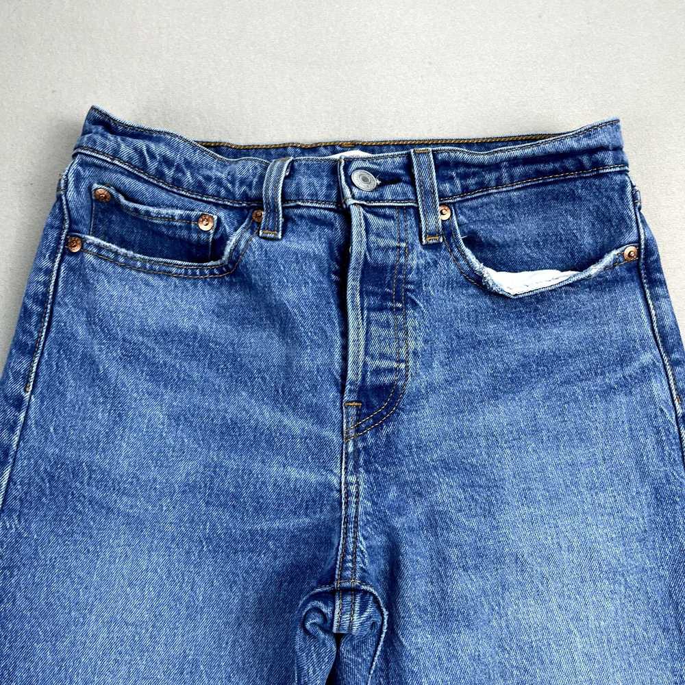 Levi's Levis Wedgie Jeans Womens 27 Blue Denim St… - image 5