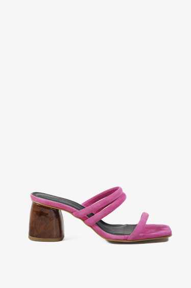 Alohas Alohas Pink Natasha Puffy Mule Heels