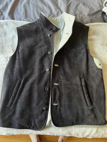 Vintage Vintage navy suede vest