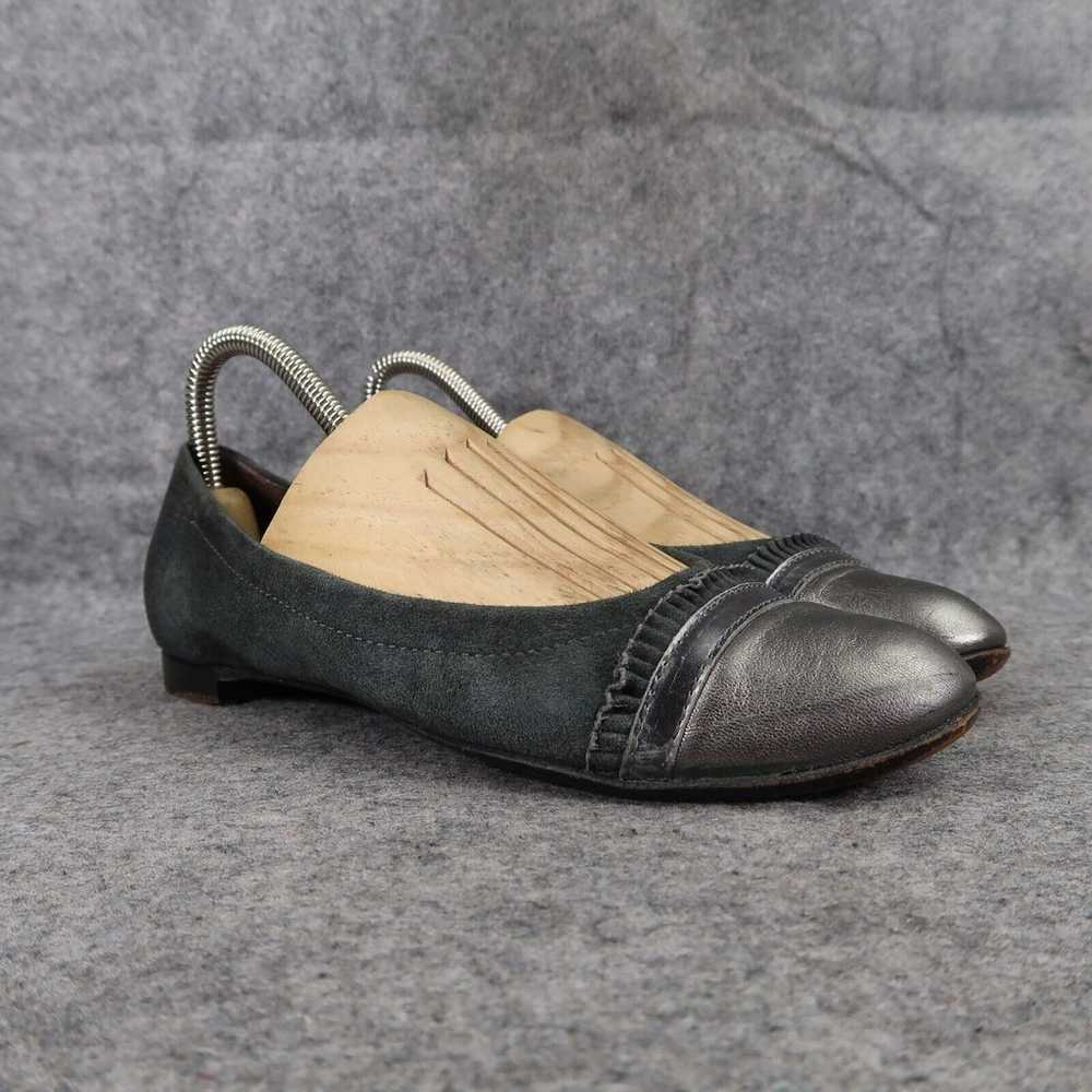 AGL Shoes Womens 36.5 Ballet Flats Ruffle Cap Toe… - image 1