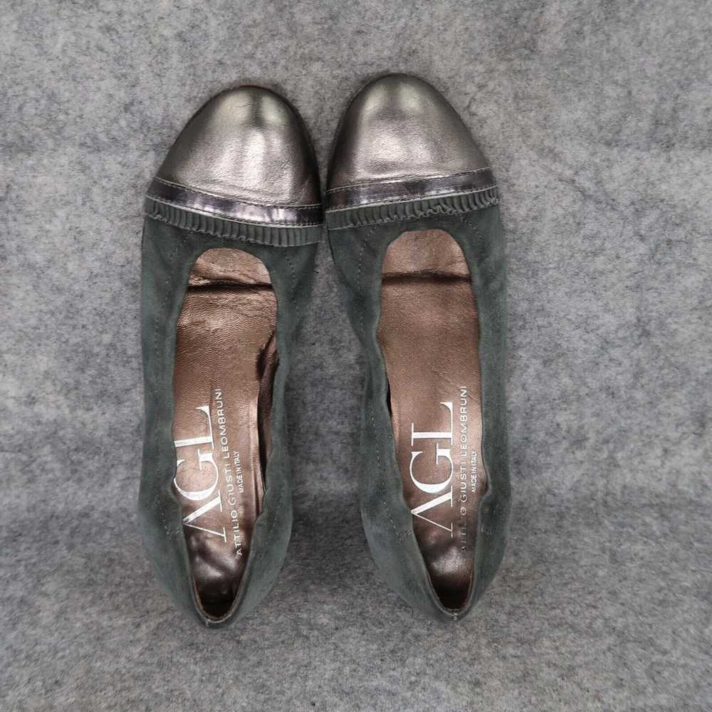 AGL Shoes Womens 36.5 Ballet Flats Ruffle Cap Toe… - image 6