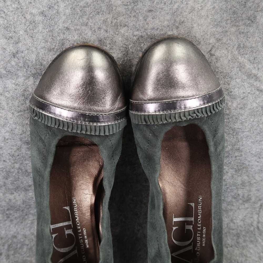 AGL Shoes Womens 36.5 Ballet Flats Ruffle Cap Toe… - image 7